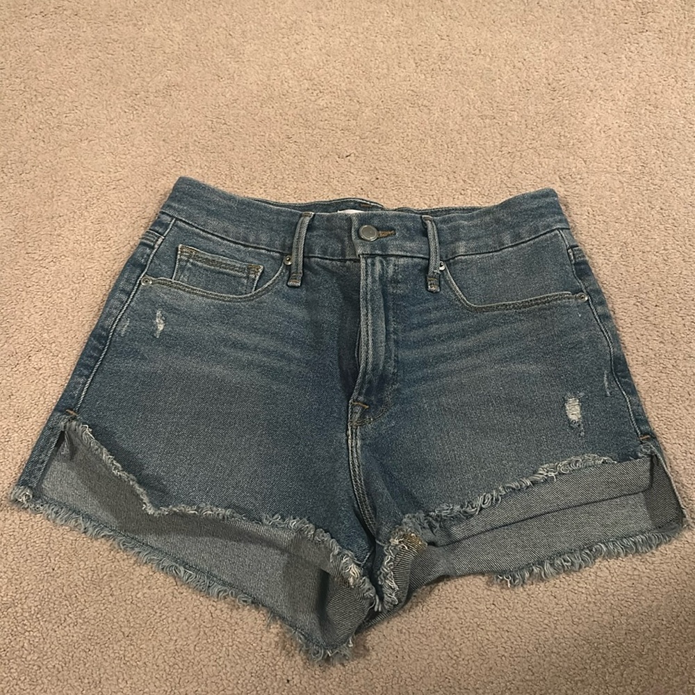 Good American Blue Jean Shorts